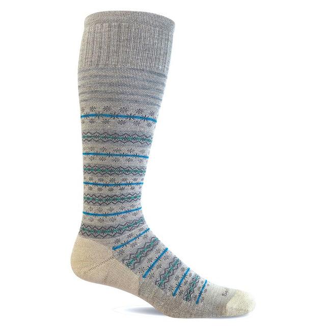 Støttestrømpe til damer - Fairisle Barley