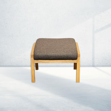 Hanstholm Plus Hocker, Brauner Stoff