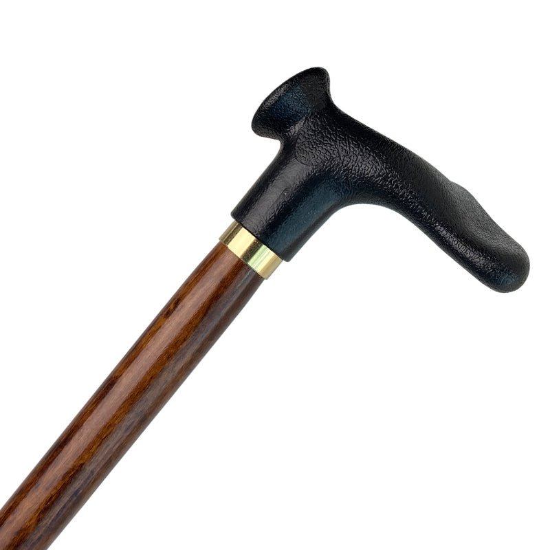 Træstok med ergonomisk håndtag - Seniorshop