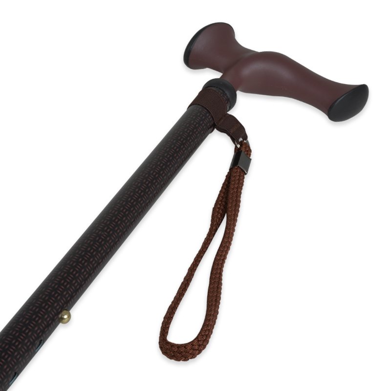 Stok med justerbar højde, anatomisk håndtag