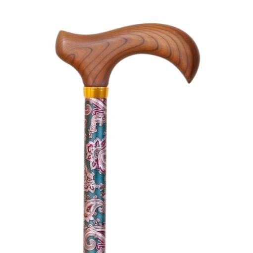 Stok med justerbar højde - Paisley - mønster - Seniorshop