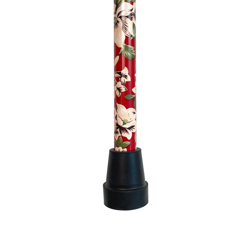 Stok med justerbar højde - Hawaii - blomstret - Seniorshop