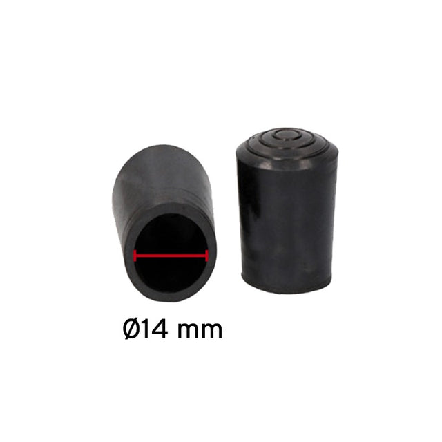 Gummifüße, schwarz, Ø14 mm