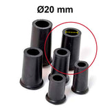 Gummifüße, schwarz, Ø20 mm