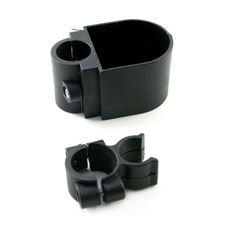 Stokhouder met clips en bekerhouder voor rollator