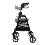 W4 rollator / indkøbsvogn - Grå - Seniorshop