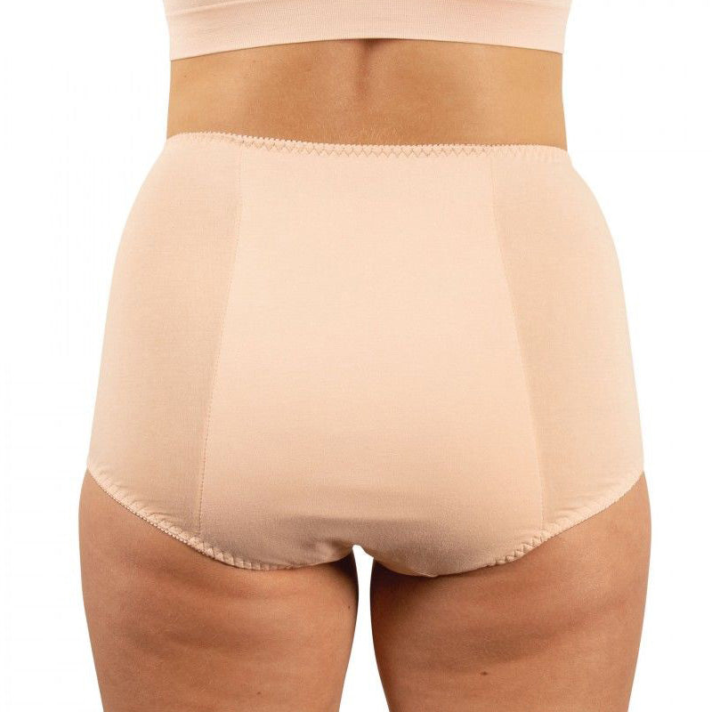 Inkontinens trusse med blonde - Beige