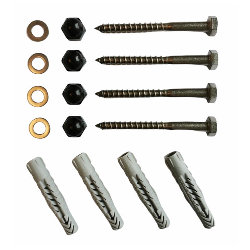 Montagesæt til støttegreb, Sort dækknap - Seniorshop