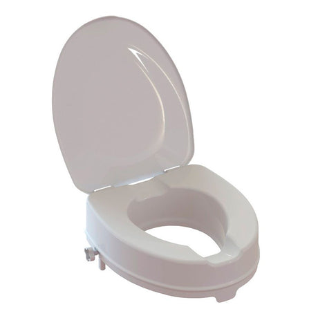 Toiletverhoger met deksel, 15 cm