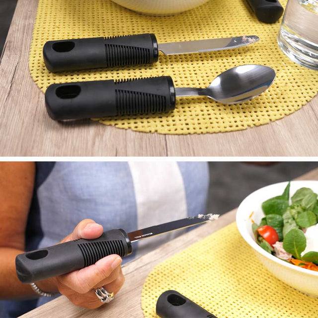 Besteckset mit Komfortgriffen, 4-teilig