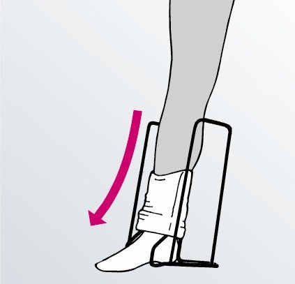 Strømpepåtager stativ - Lang model