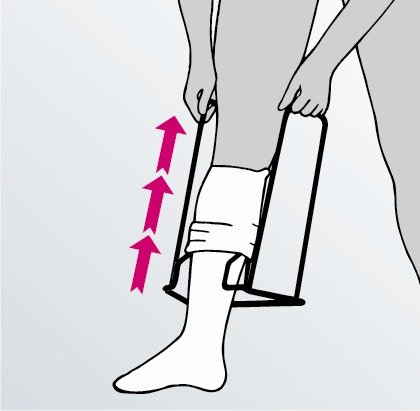 Strømpepåtager stativ - Lang model