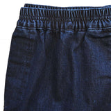 Jeans med elastik i taljen - Blå