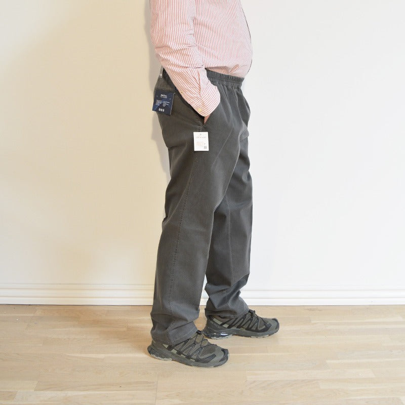 Bukser med elastisk talje - Grå