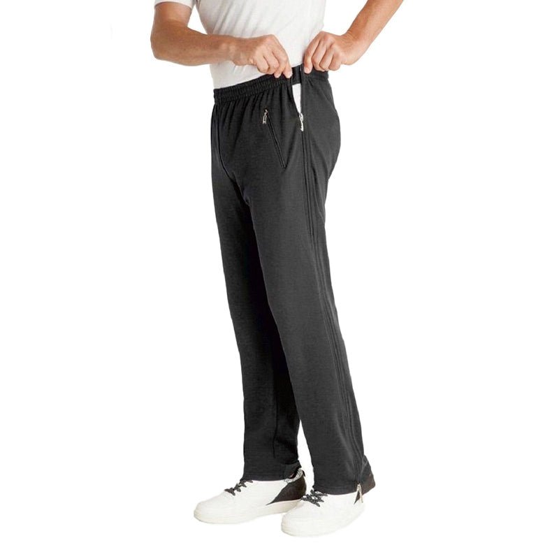 Joggingbukser med lynlås - Sorte - Seniorshop