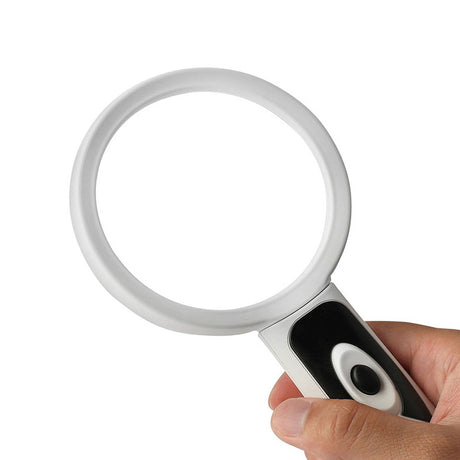 Læselup med LED-lys, 2,5x-4x forstørrelse
