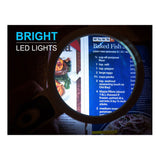 Læselup med LED-lys, 2,5x-4x forstørrelse