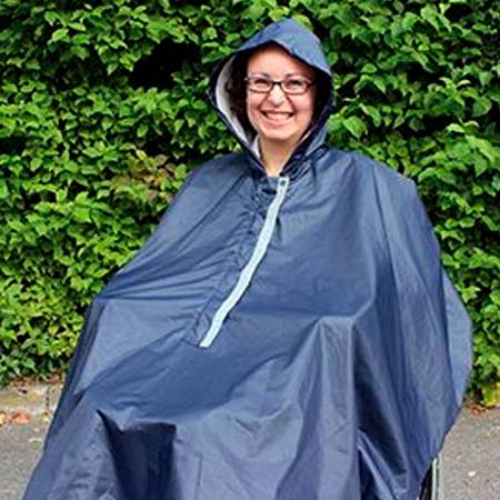 Foret regnslag / Poncho med hætte