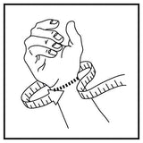 Håndledsbandage, sort