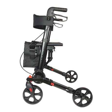 Panther Compact rollator - Zwart