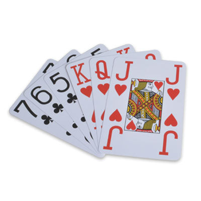 Extra große Spielkarten